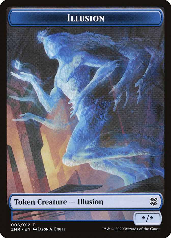 Illusion Token [Zendikar Rising Tokens] | Anubis Games and Hobby