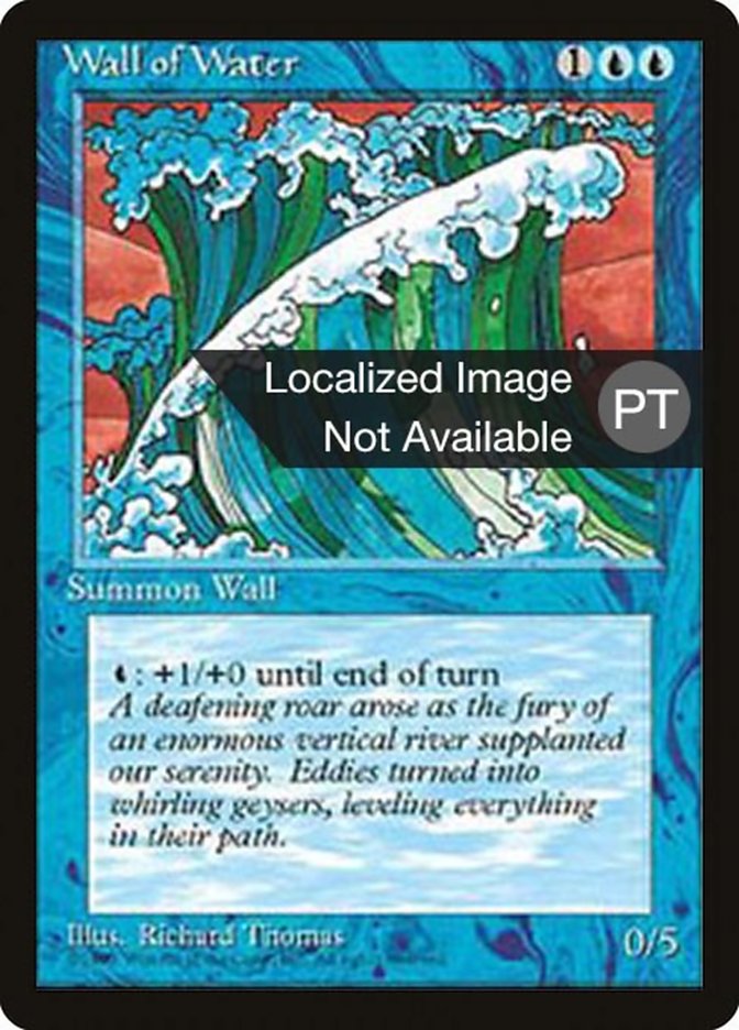 Wall of Water [Fourth Edition (Foreign Black Border)] | Anubis Games and Hobby