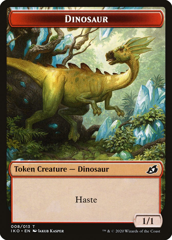 Dinosaur Token [Ikoria: Lair of Behemoths Tokens] | Anubis Games and Hobby