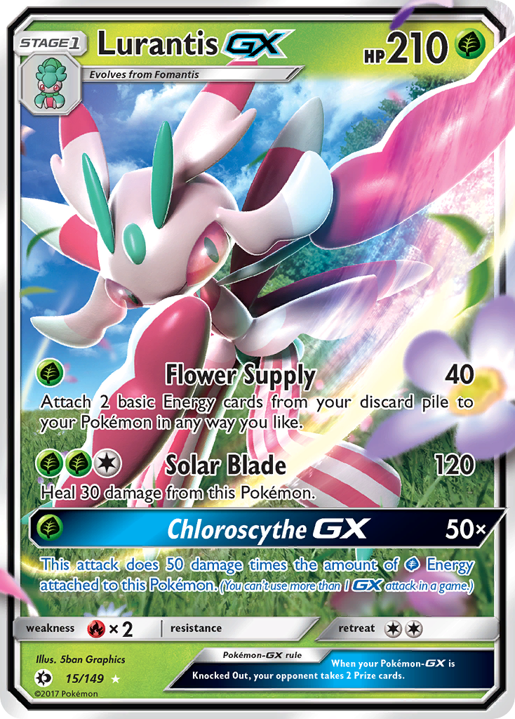 Lurantis GX (15/149) [Sun & Moon: Base Set] | Anubis Games and Hobby