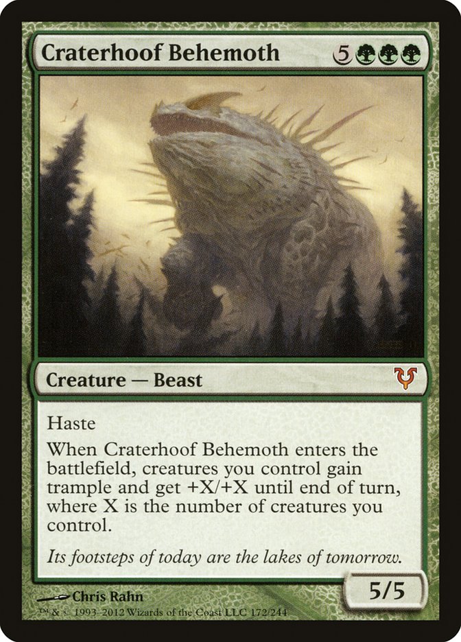 Craterhoof Behemoth [Avacyn Restored] | Anubis Games and Hobby