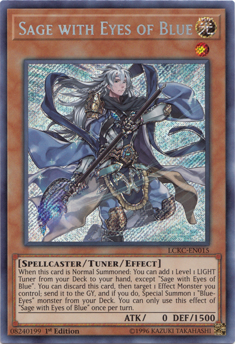 Sage with Eyes of Blue [LCKC-EN015] Secret Rare | Anubis Games and Hobby