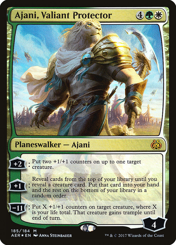 Ajani, Valiant Protector [Aether Revolt] | Anubis Games and Hobby