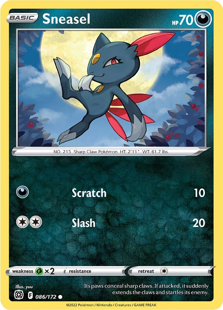 Sneasel (086/172) [Sword & Shield: Brilliant Stars] | Anubis Games and Hobby