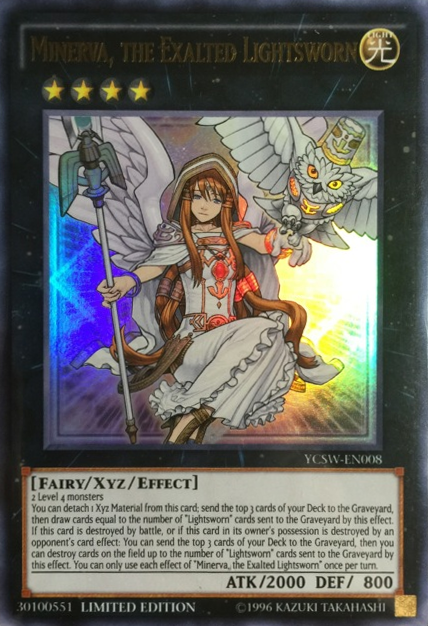 Minerva, the Exalted Lightsworn [YCSW-EN008] Ultra Rare | Anubis Games and Hobby