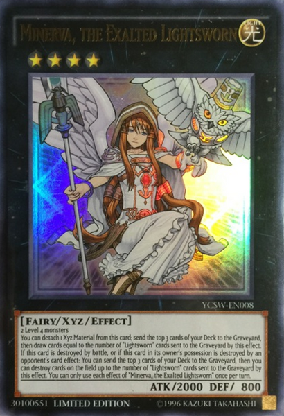 Minerva, the Exalted Lightsworn [YCSW-EN008] Ultra Rare – Anubis Games and  Hobby