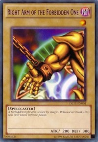 Right Arm of the Forbidden One (Purple) [Duelist League Promo] [DL11-EN004] | Anubis Games and Hobby