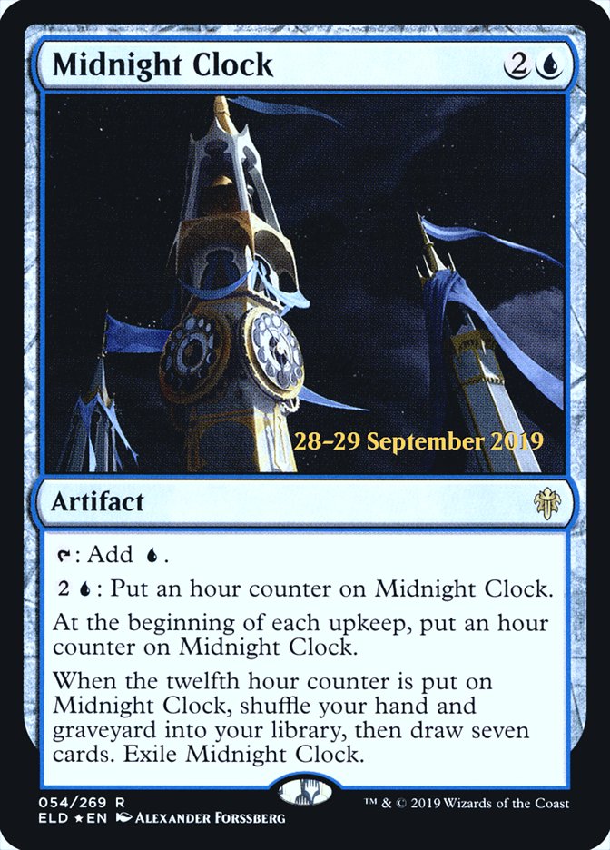 Midnight Clock [Throne of Eldraine Prerelease Promos] | Anubis Games and Hobby