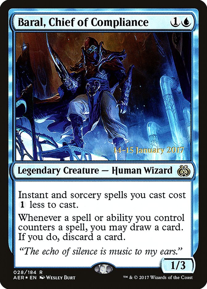 Baral, Chief of Compliance [Aether Revolt Prerelease Promos] | Anubis Games and Hobby