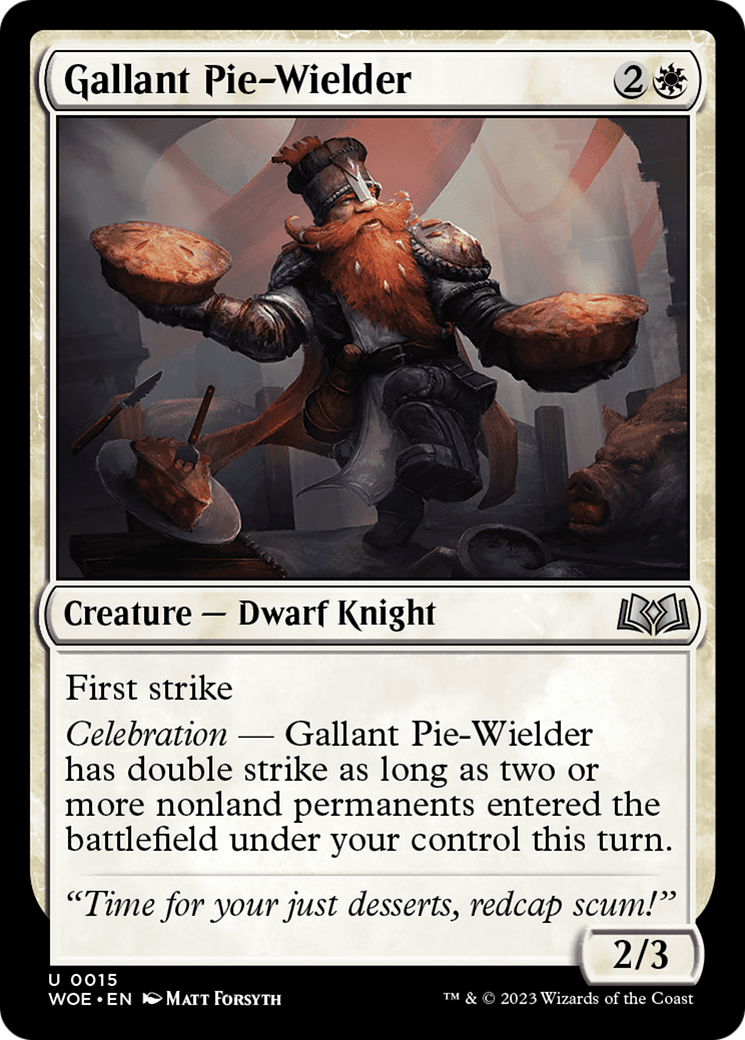 Gallant Pie-Wielder [Wilds of Eldraine] | Anubis Games and Hobby