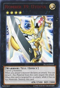 Number 39: Utopia (Red) [Duelist League Promo] [DL14-EN010] | Anubis Games and Hobby