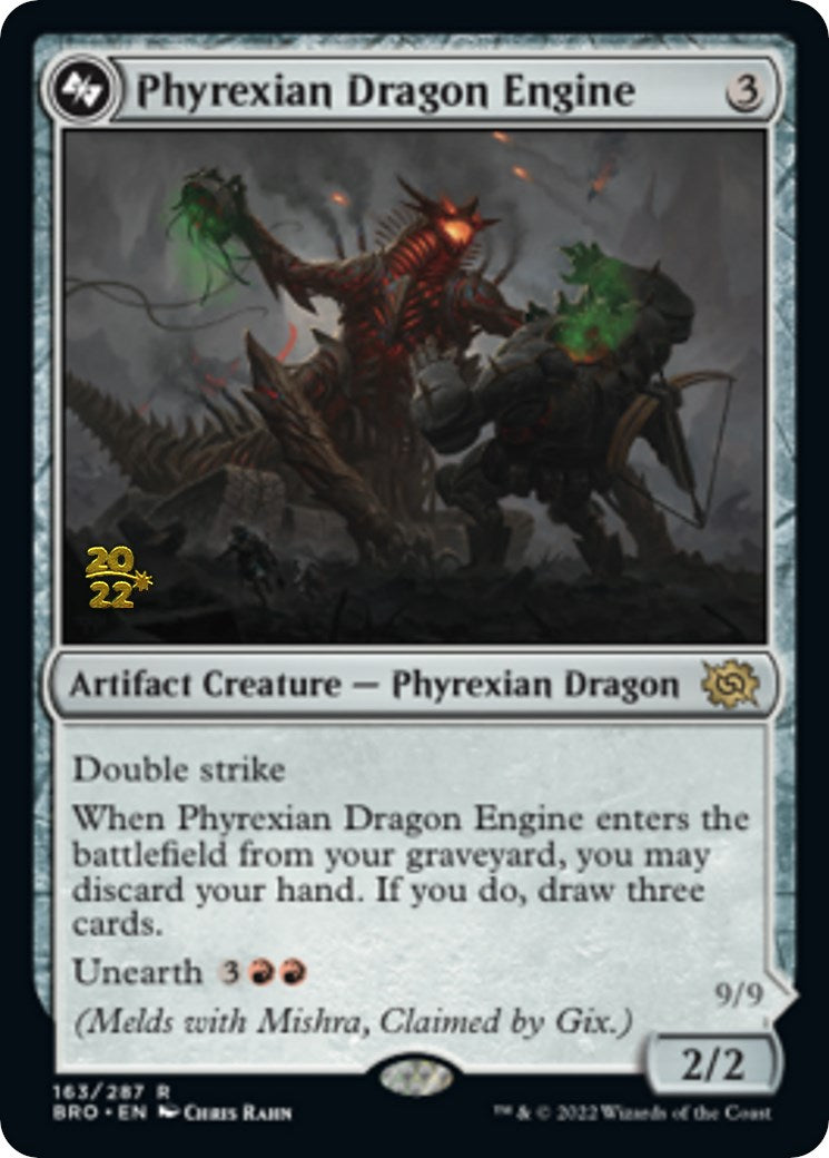 Phyrexian Dragon Engine [The Brothers' War Prerelease Promos] | Anubis Games and Hobby