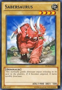 Sabersaurus (Blue) [Duelist League Promo] [DL16-EN001] | Anubis Games and Hobby