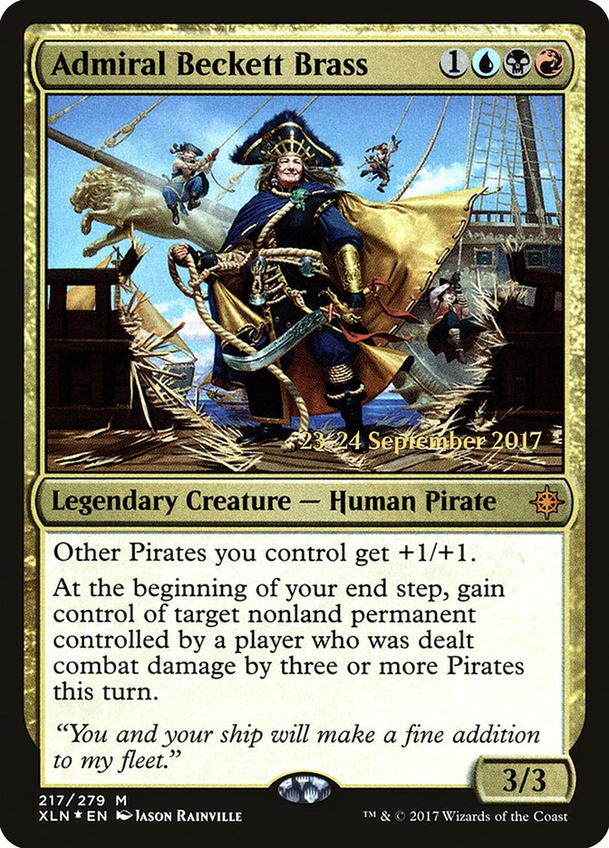 Admiral Beckett Brass [Ixalan Prerelease Promos] | Anubis Games and Hobby