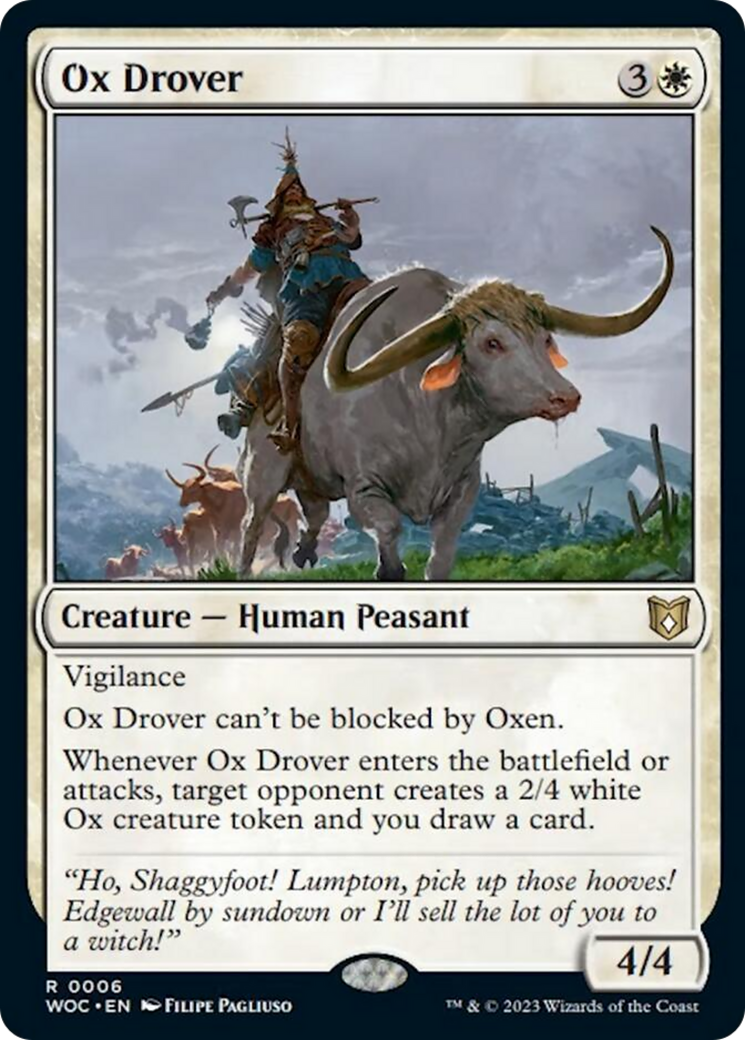 Ox Drover [Wilds of Eldraine Commander] | Anubis Games and Hobby