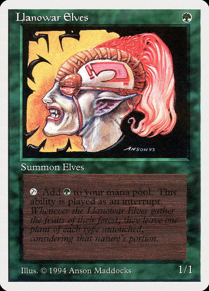 Llanowar Elves [Summer Magic / Edgar] | Anubis Games and Hobby