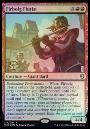 Firbolg Flutist [Commander Legends: Battle for Baldur's Gate Prerelease Promos] | Anubis Games and Hobby