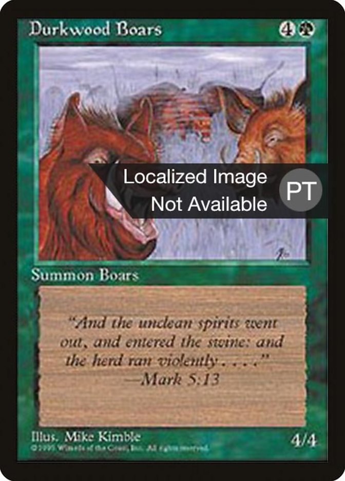 Durkwood Boars [Fourth Edition (Foreign Black Border)] | Anubis Games and Hobby