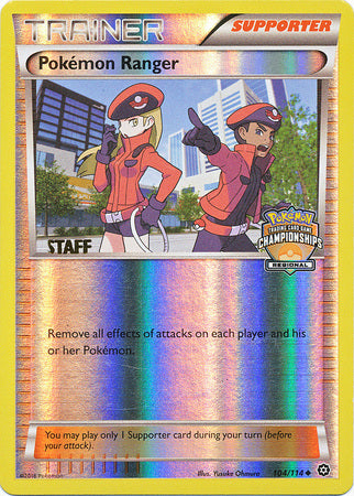 Pokemon Ranger (104/114) (Regional Championship Promo Staff) [XY: Steam Siege] | Anubis Games and Hobby