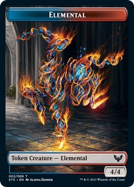 Elemental // Pest Double-Sided Token [Strixhaven: School of Mages Tokens] | Anubis Games and Hobby