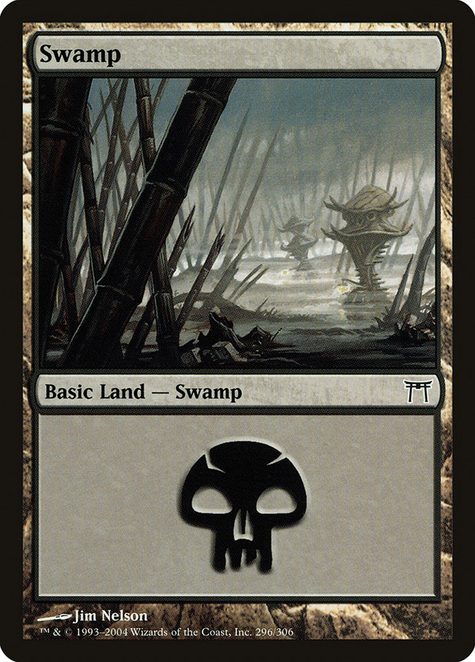 Swamp (296) [Champions of Kamigawa] | Anubis Games and Hobby