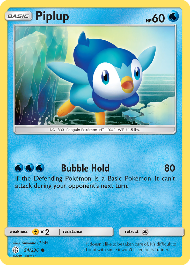 Piplup (54/236) [Sun & Moon: Cosmic Eclipse] | Anubis Games and Hobby