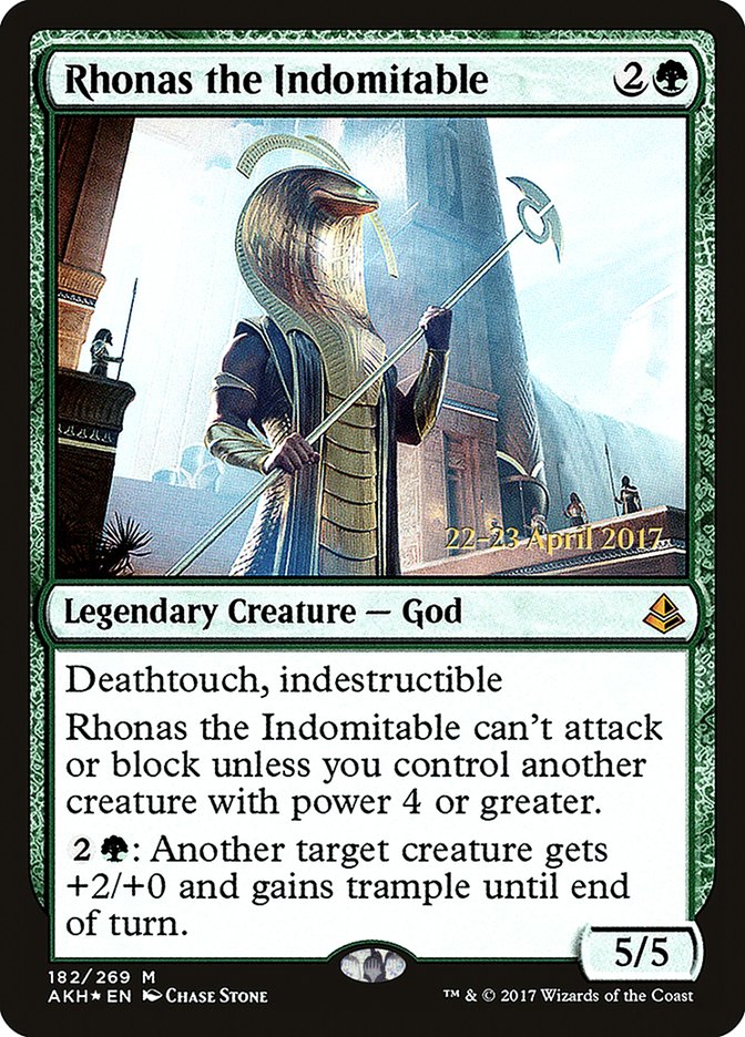 Rhonas the Indomitable [Amonkhet Prerelease Promos] | Anubis Games and Hobby