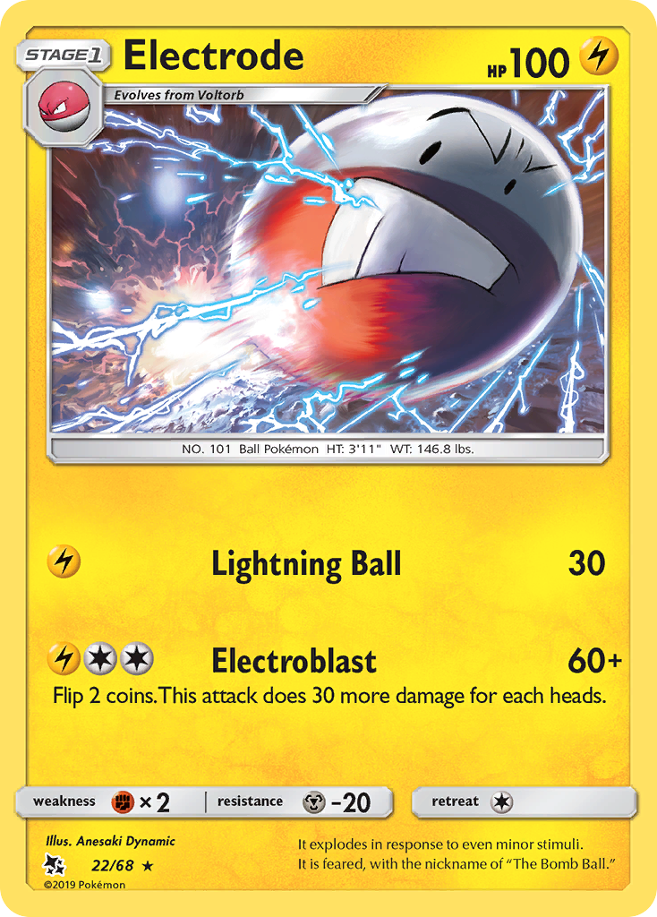 Electrode (22/68) [Sun & Moon: Hidden Fates] | Anubis Games and Hobby