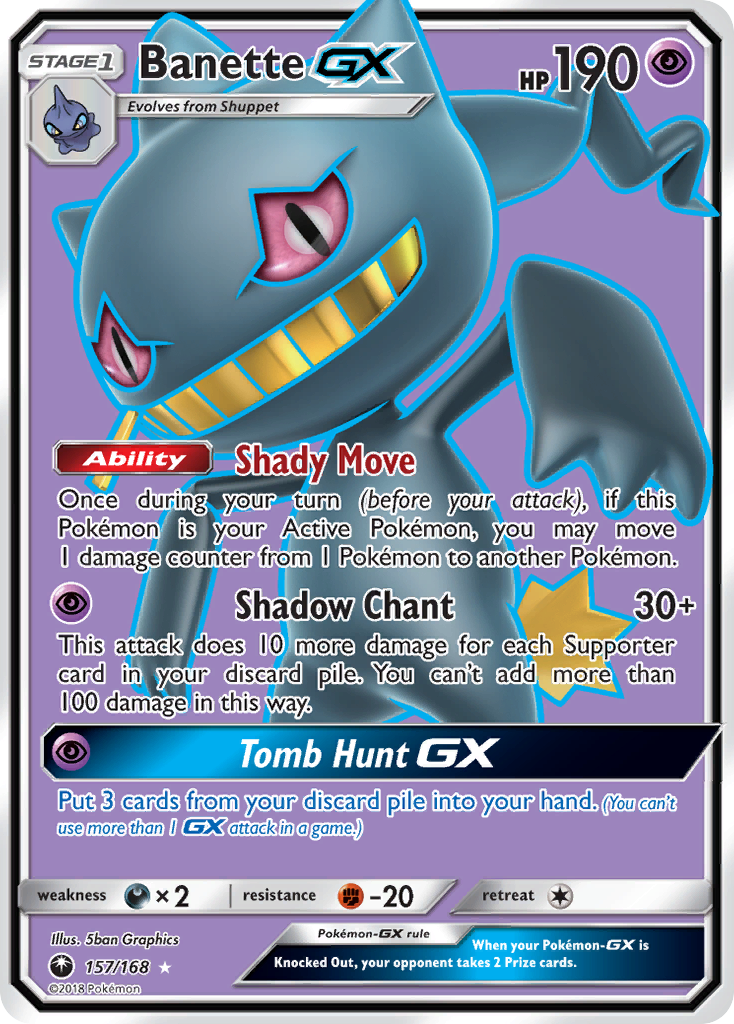 Banette GX (157/168) [Sun & Moon: Celestial Storm] | Anubis Games and Hobby
