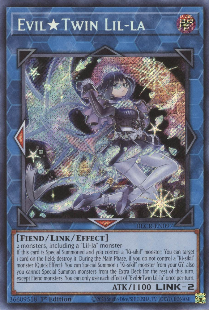 Evil Twin Lil-la [BLCR-EN097] Secret Rare | Anubis Games and Hobby