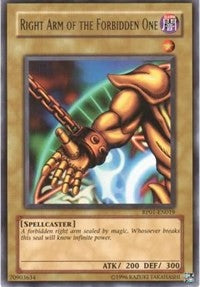 Right Arm of the Forbidden One [Retro Pack 1] [RP01-EN019] | Anubis Games and Hobby