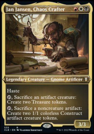 Jan Jansen, Chaos Crafter (Foil Etched) [Commander Legends: Battle for Baldur's Gate] | Anubis Games and Hobby