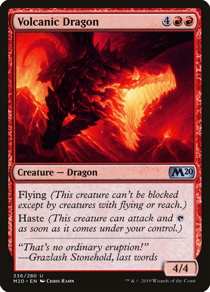 Volcanic Dragon [Core Set 2020] | Anubis Games and Hobby