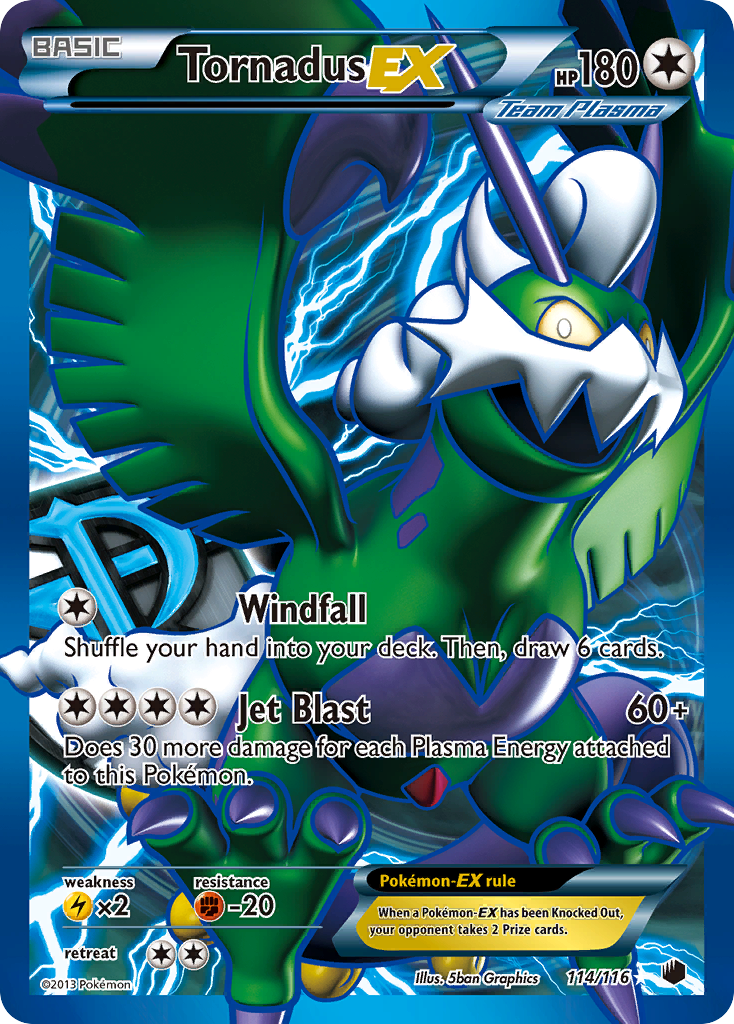 Tornadus EX (114/116) [Black & White: Plasma Freeze] | Anubis Games and Hobby