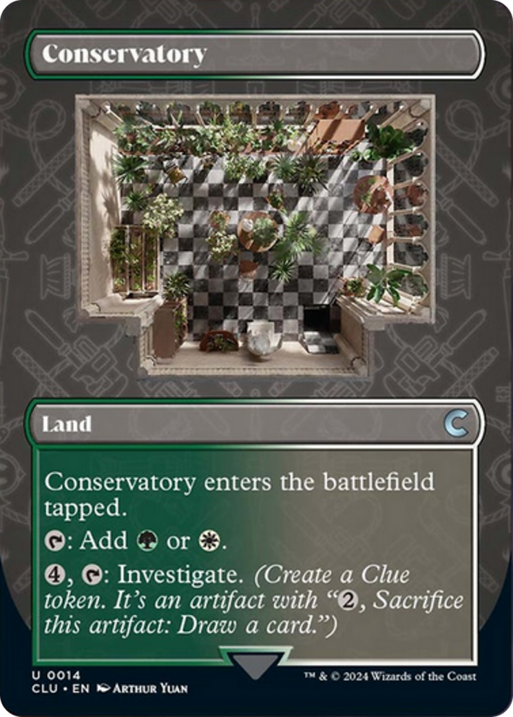 Conservatory (Borderless) [Ravnica: Clue Edition] | Anubis Games and Hobby