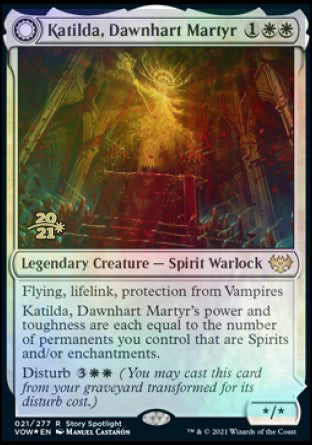 Katilda, Dawnhart Martyr // Katilda's Rising Dawn [Innistrad: Crimson Vow Prerelease Promos] | Anubis Games and Hobby