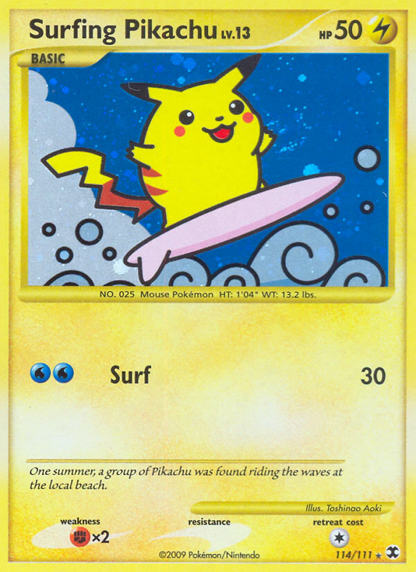 Surfing Pikachu (114/111) [Platinum: Rising Rivals] | Anubis Games and Hobby