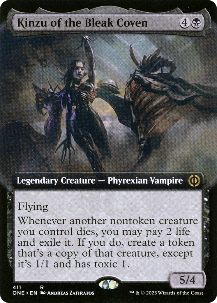 Kinzu of the Bleak Coven (Extended Art) [Phyrexia: All Will Be One] | Anubis Games and Hobby