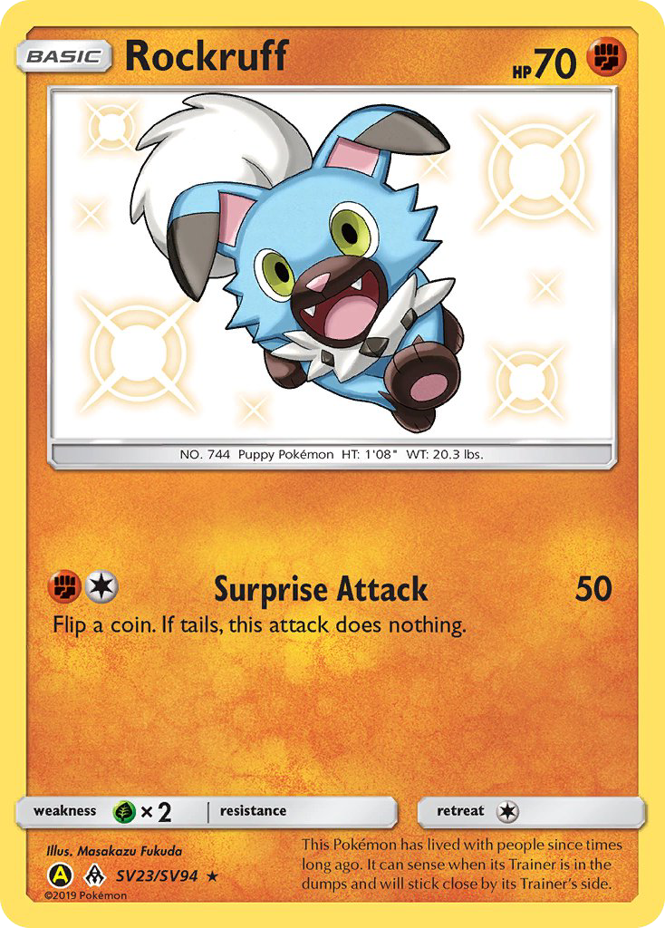 Rockruff (SV23/SV94) [Sun & Moon: Hidden Fates - Shiny Vault] | Anubis Games and Hobby