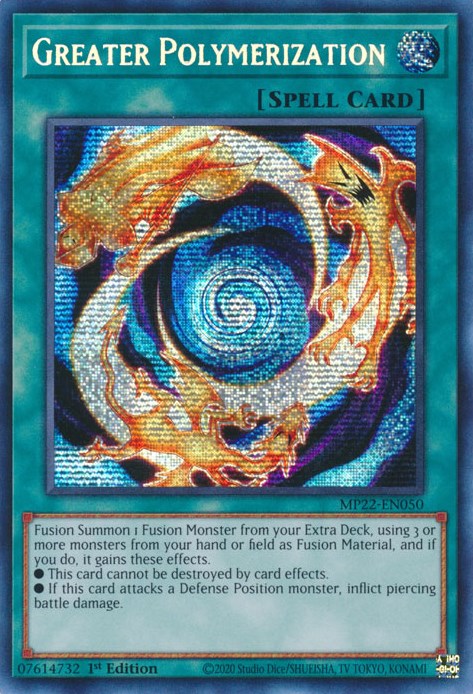 Greater Polymerization [MP22-EN050] Prismatic Secret Rare | Anubis Games and Hobby