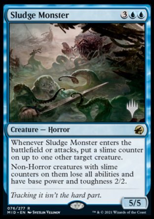 Sludge Monster (Promo Pack) [Innistrad: Midnight Hunt Promos] | Anubis Games and Hobby