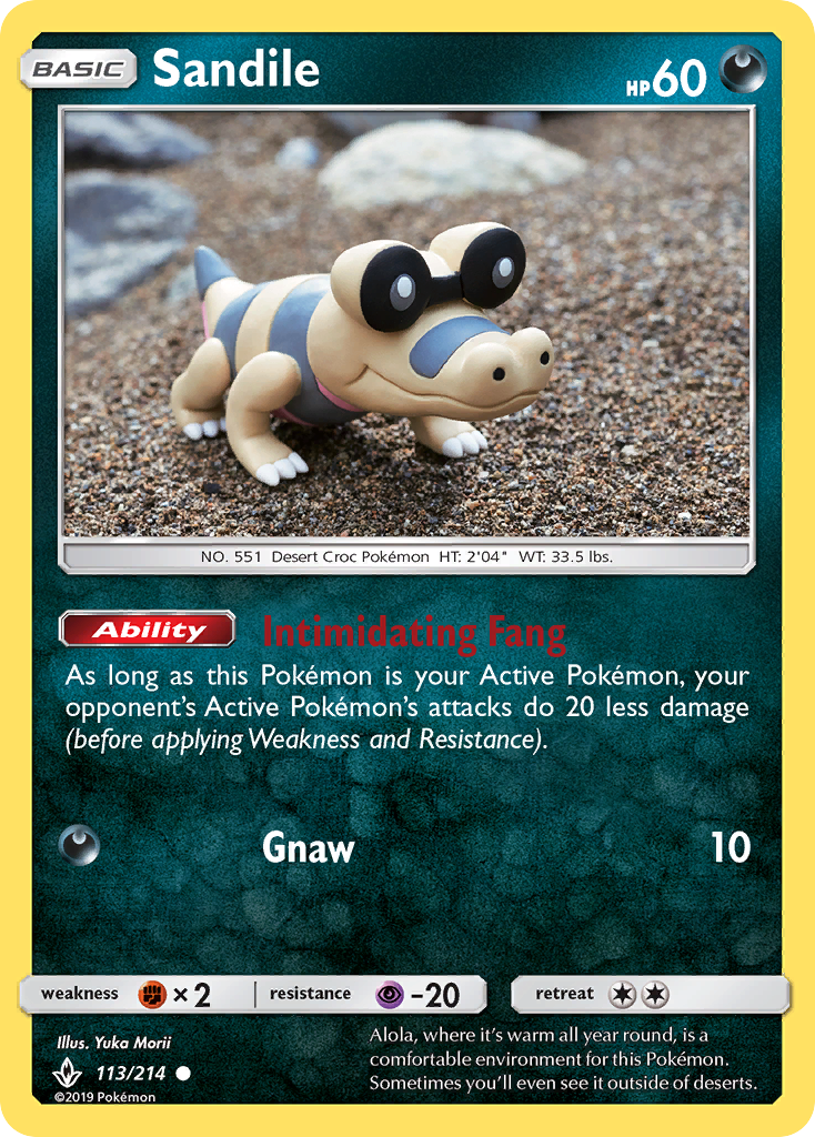 Sandile (113/214) [Sun & Moon: Unbroken Bonds] | Anubis Games and Hobby