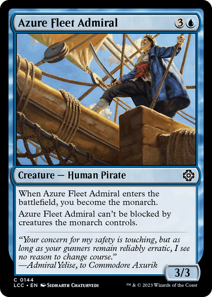 Azure Fleet Admiral [The Lost Caverns of Ixalan Commander] | Anubis Games and Hobby