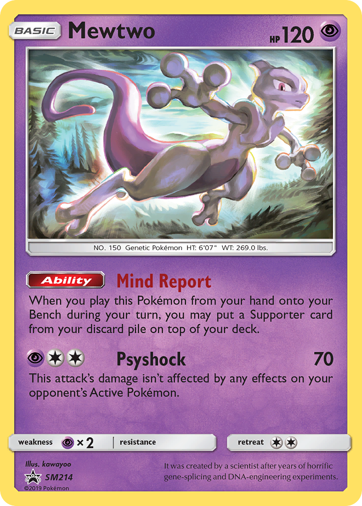 Mewtwo (SM214) [Sun & Moon: Black Star Promos] | Anubis Games and Hobby