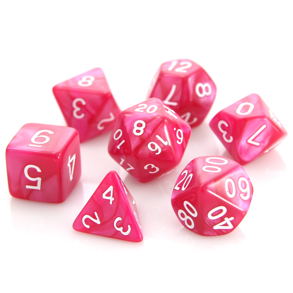 RPG Set - Rose Swirl w/ White | Anubis Games and Hobby