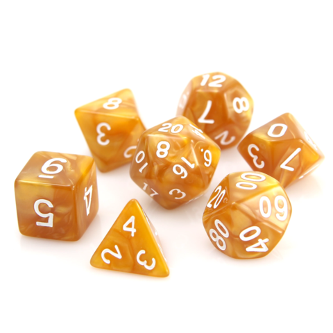 RPG Set- Gold Swirl w/White | Anubis Games and Hobby