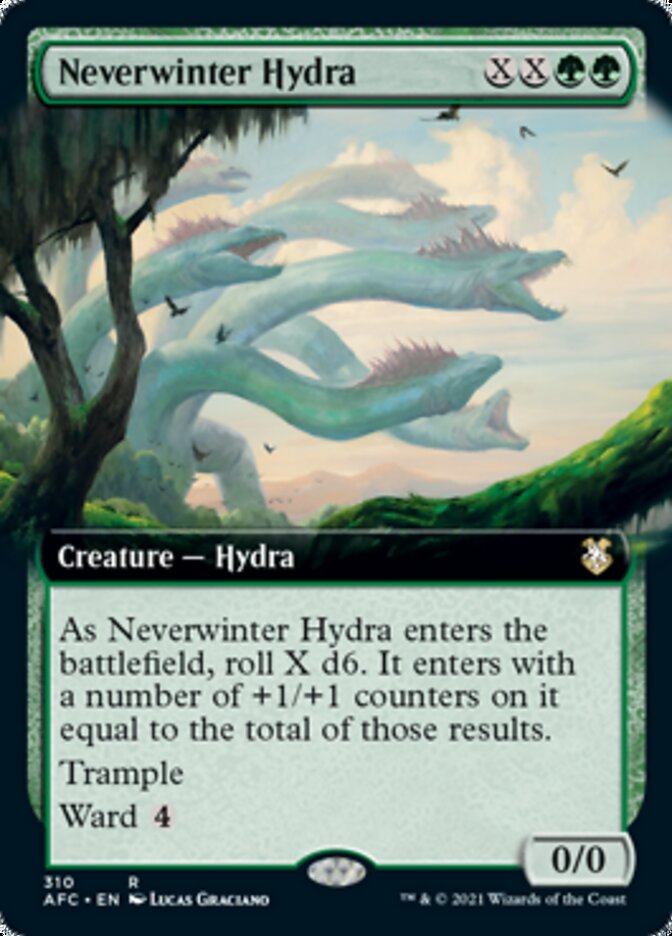 Neverwinter Hydra (Extended Art) [Dungeons & Dragons: Adventures in the Forgotten Realms Commander] | Anubis Games and Hobby