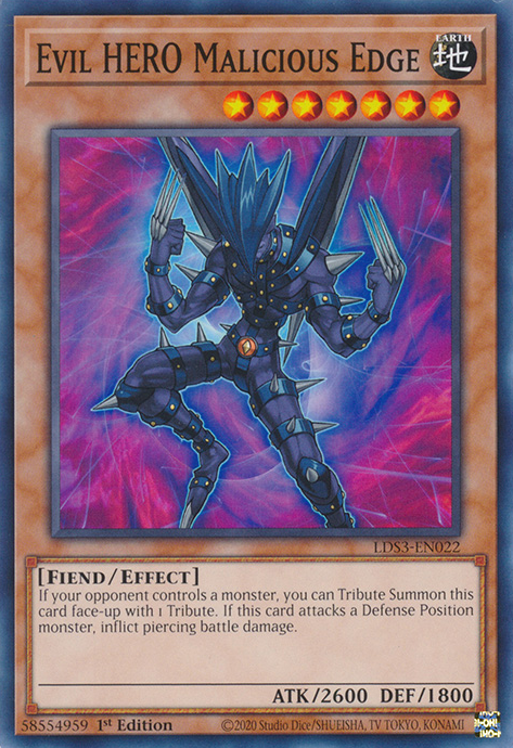 Evil HERO Malicious Edge [LDS3-EN022] Common | Anubis Games and Hobby