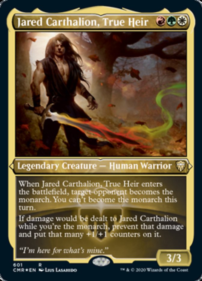 Jared Carthalion, True Heir (Etched) [Commander Legends] | Anubis Games and Hobby
