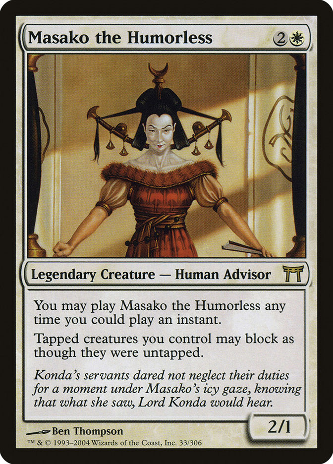 Masako the Humorless [Champions of Kamigawa] | Anubis Games and Hobby